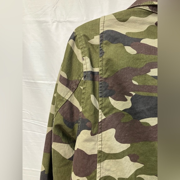 Old Navy Camo Twill‎ Field Jacket women’s size small 100% cotton - Picture 11 of 13